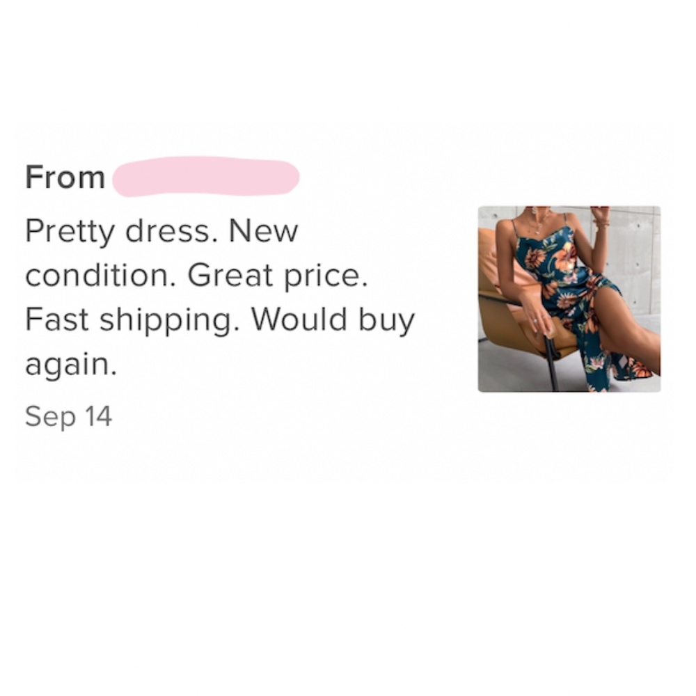 Floral Print Cowl Neckline Cami Satin Midi Dress in Dark Teal Leg Slit - Picture 7 of 8